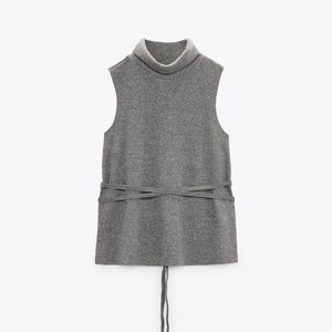 NWOT Zara Soft Drawstring Top